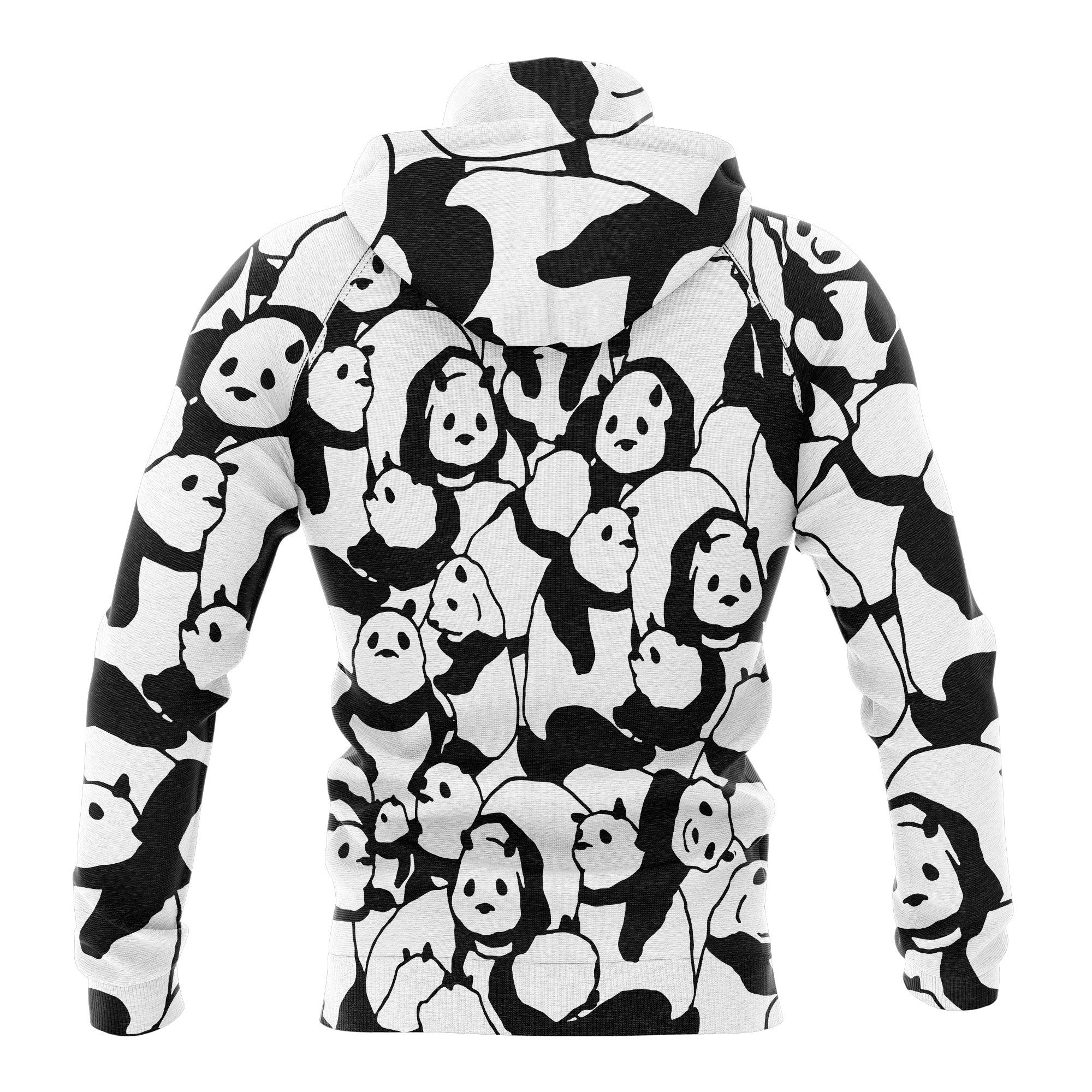 Black and White Cute Panda Pullover Premium Hoodie, Perfect Outfit For Panda Lover, Men And Women On Christmas New Year Autumn Winter - Image 6