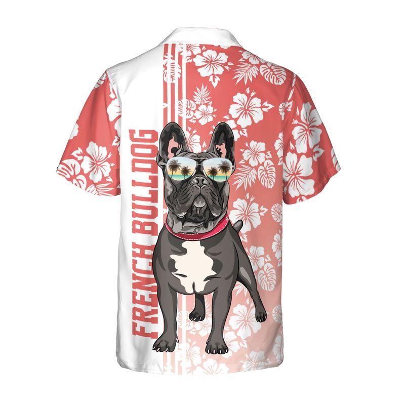 Black French Bulldog Aloha Hawaiian Shirts For Summer, Hibiscus Flower Hawaiian Set Holiday Outfits For Men Women, Gift For Dog Lovers, Dog Mom Dad - Image 4