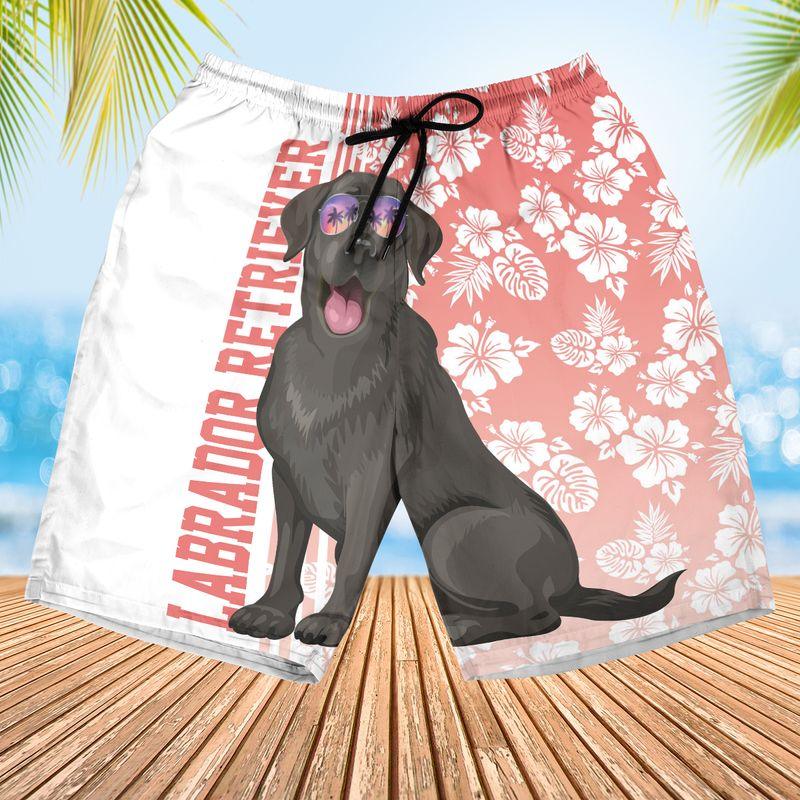 Black Labrador Retriever Dog Aloha Hawaiian Shirts For Summer, Tropical Hawaiian Shirt For Men Women, Beachwear Gift For Dog Lovers, Dog Mom Dad - Image 3