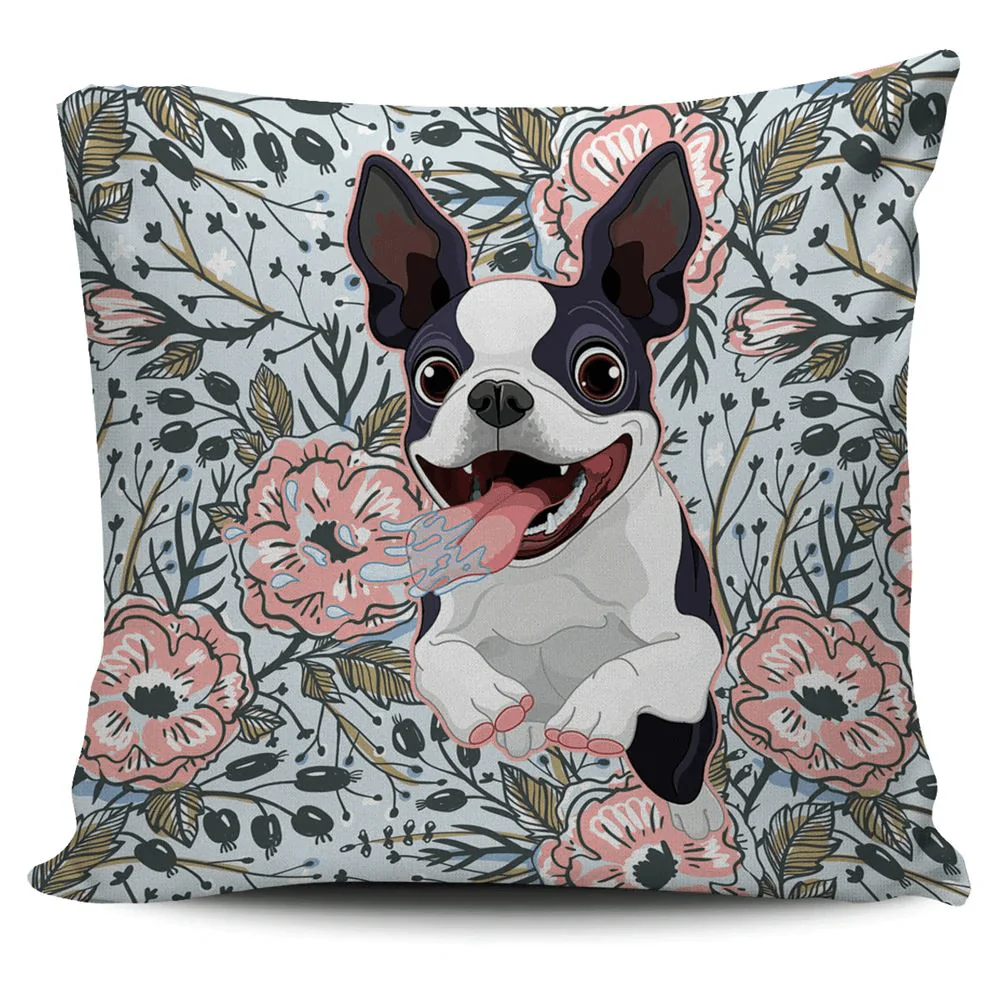 Boston Terrier Throw Pillow, Dog Throw Pillows - Perfect Gift For Mother's Day, Father's Day, Boston Terrier Lover, Dog Mom, Dog Dad