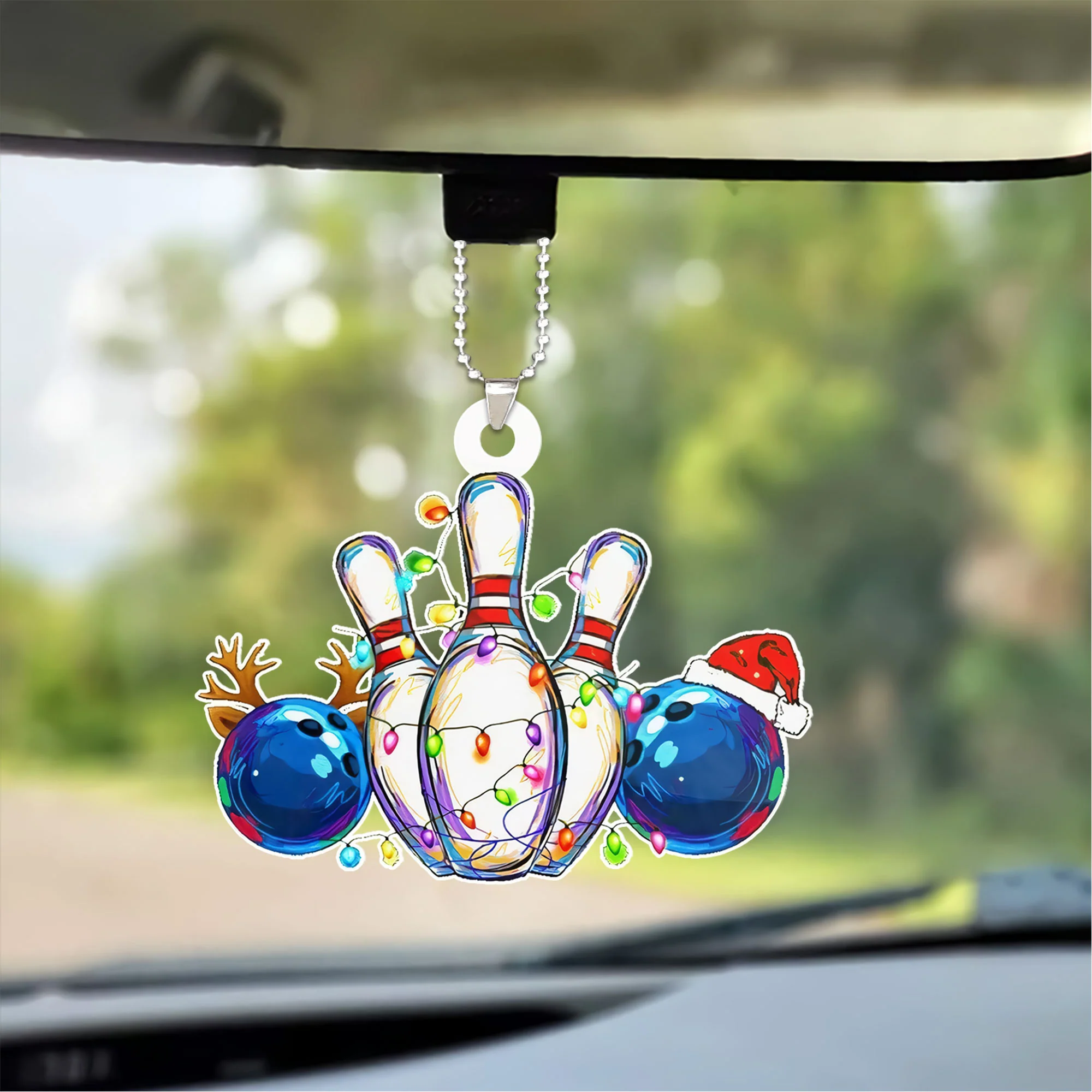 Bowling Christmas Acrylic Keychain For Bowling Lovers - Christmas Gift For Bowling Lovers, Bowlers - Image 5