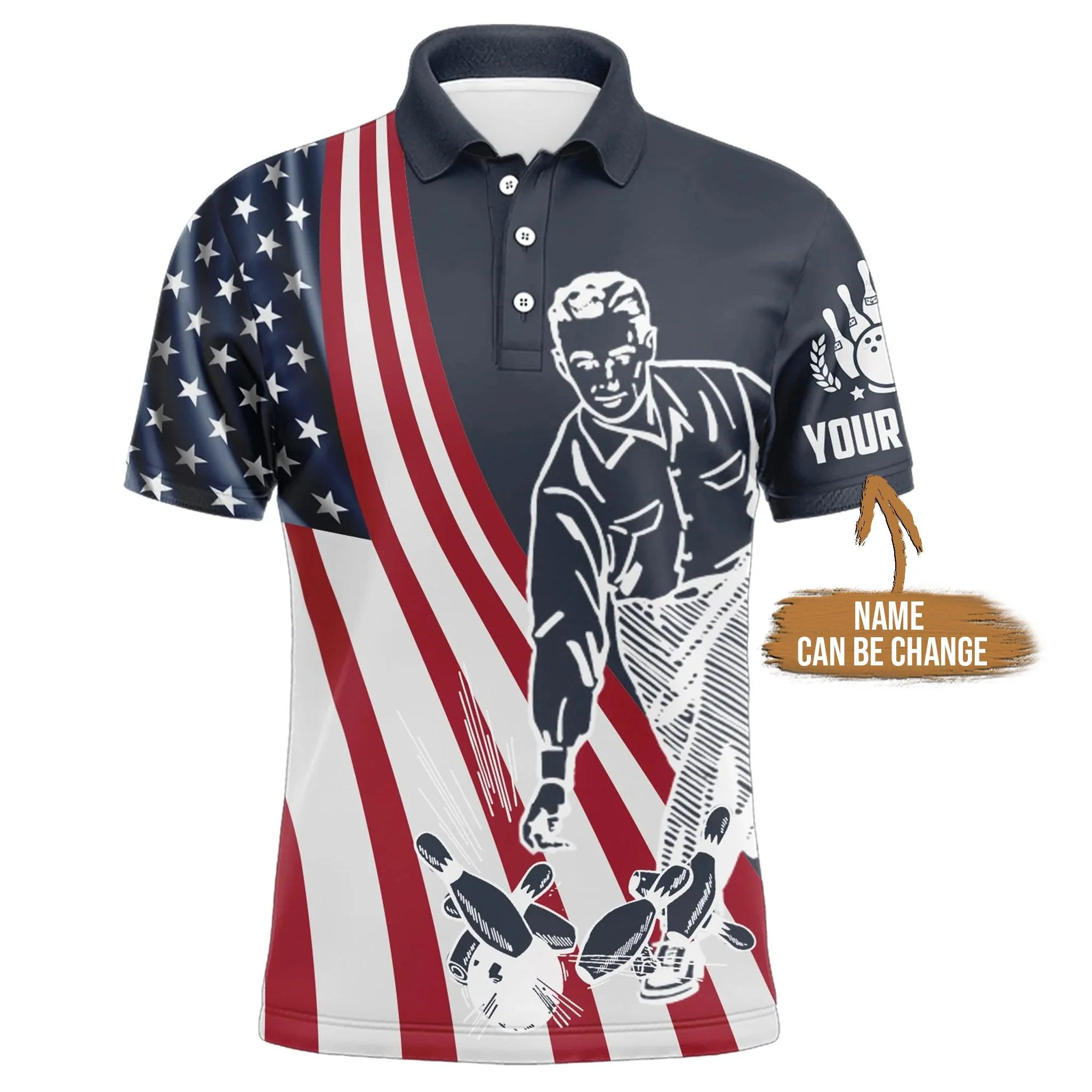 Bowling Custom Men Polo Shirt - Custom Name Grab Your Balls We're Going Bowling Personalized Bowling Polo Shirt - Gift For Friend, Family - Image 2