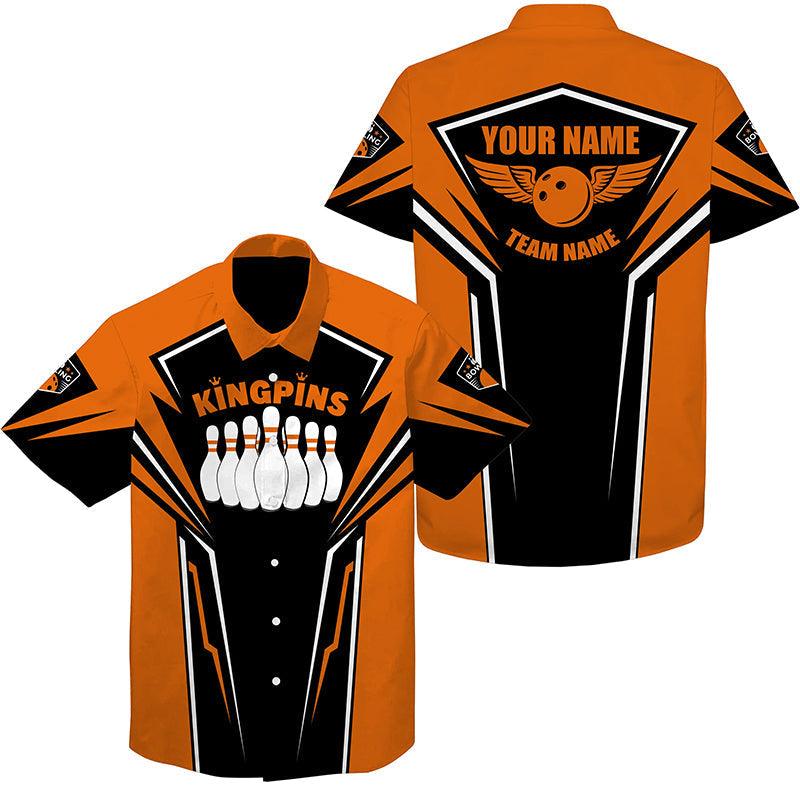 Bowling Custom Name And Team Name Hawaiian Shirt, King Pins Bowling Personalized Hawaiian Shirts For Men Women, Team, Bowling Lovers, Bowlers - Image 5