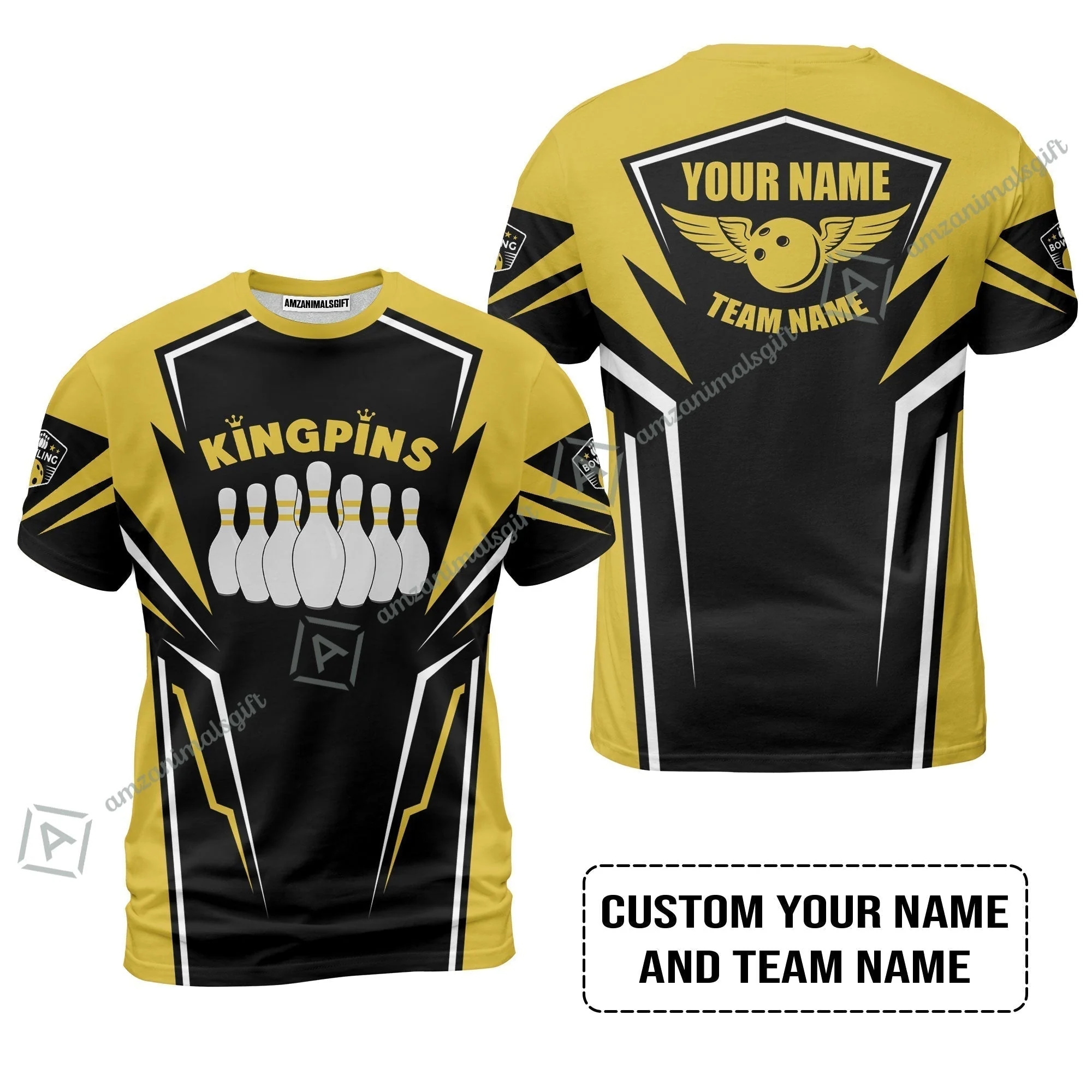 Bowling Custom Women Polo Shirt - Custom Name King Pins Bowling Team Personalized Women Polo Shirt - Image 10