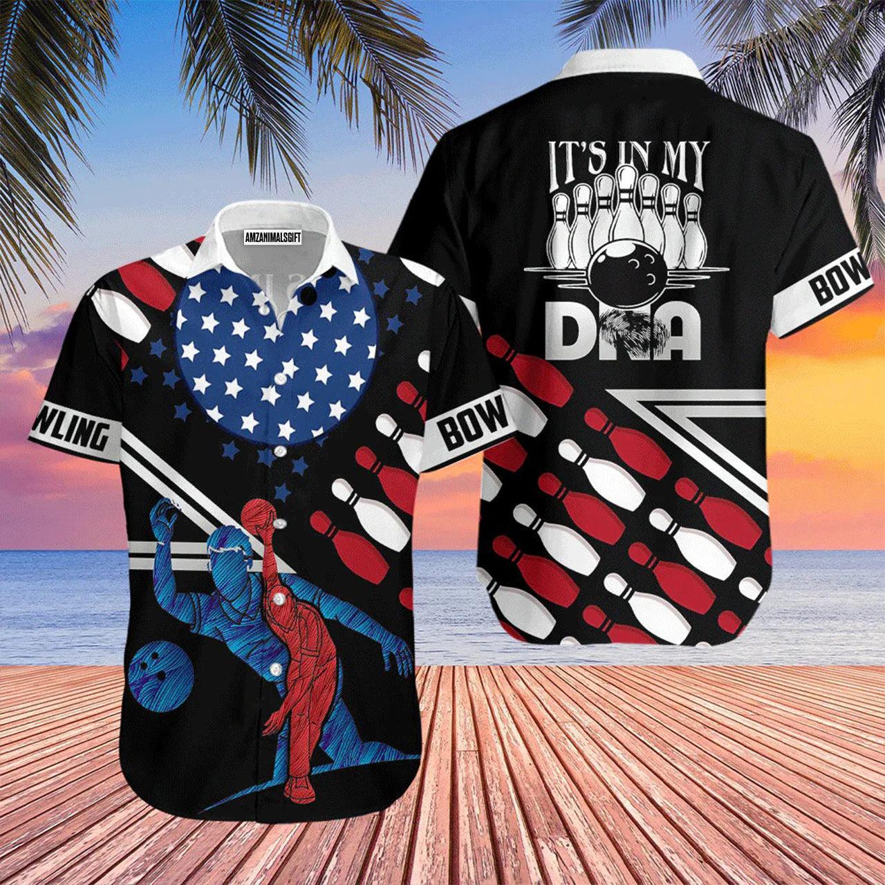 Bowling Hawaiian Shirt, Bowling In My DNA Hawaiian Shirts For Men and Women - Gift For Bowling Lovers, Friend, Family - Image 2