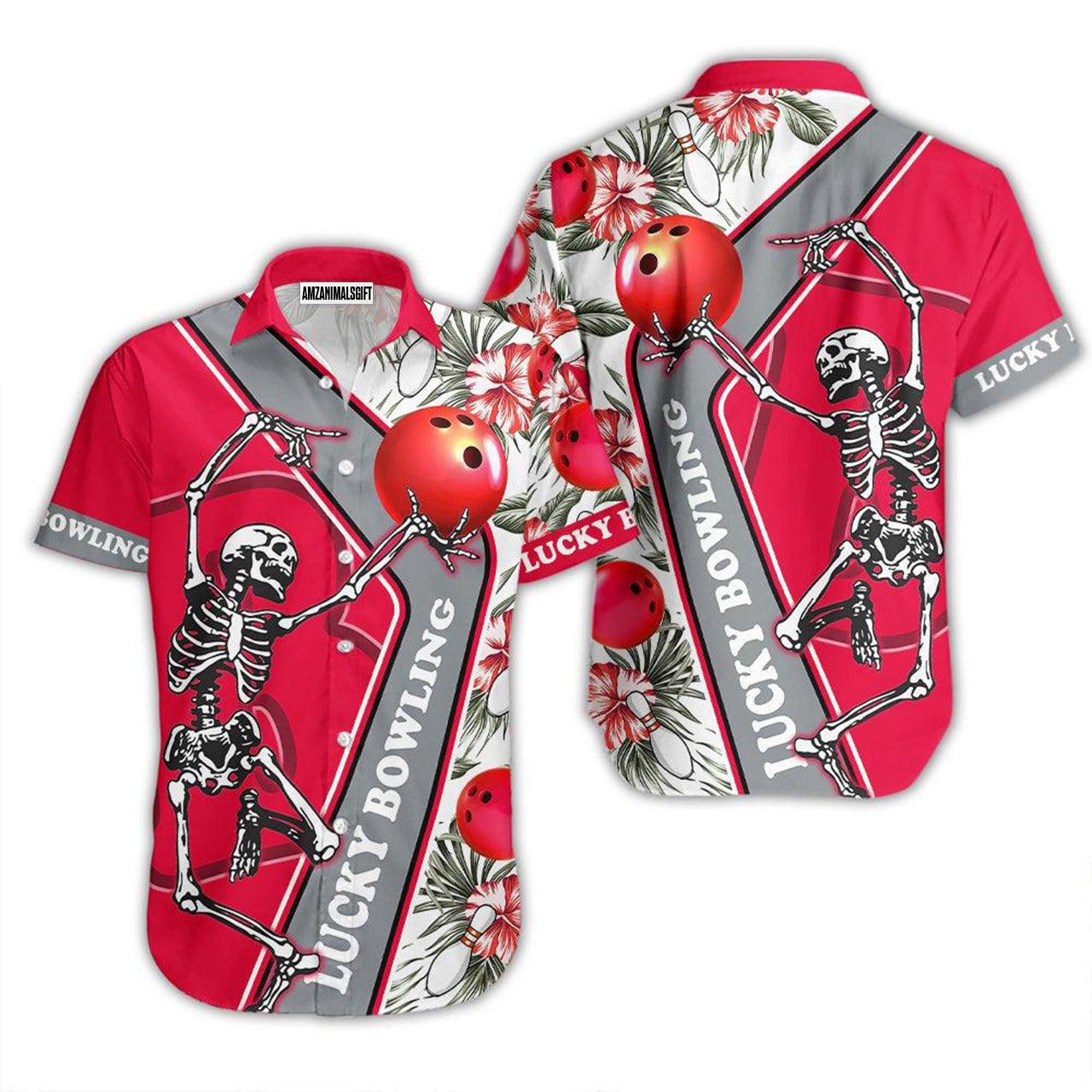 Bowling Hawaiian Shirt, Lucky Bowling Aloha Hawaiian Shirts For Men and Women - Gift For Bowling Lovers, Friend, Family - Image 2