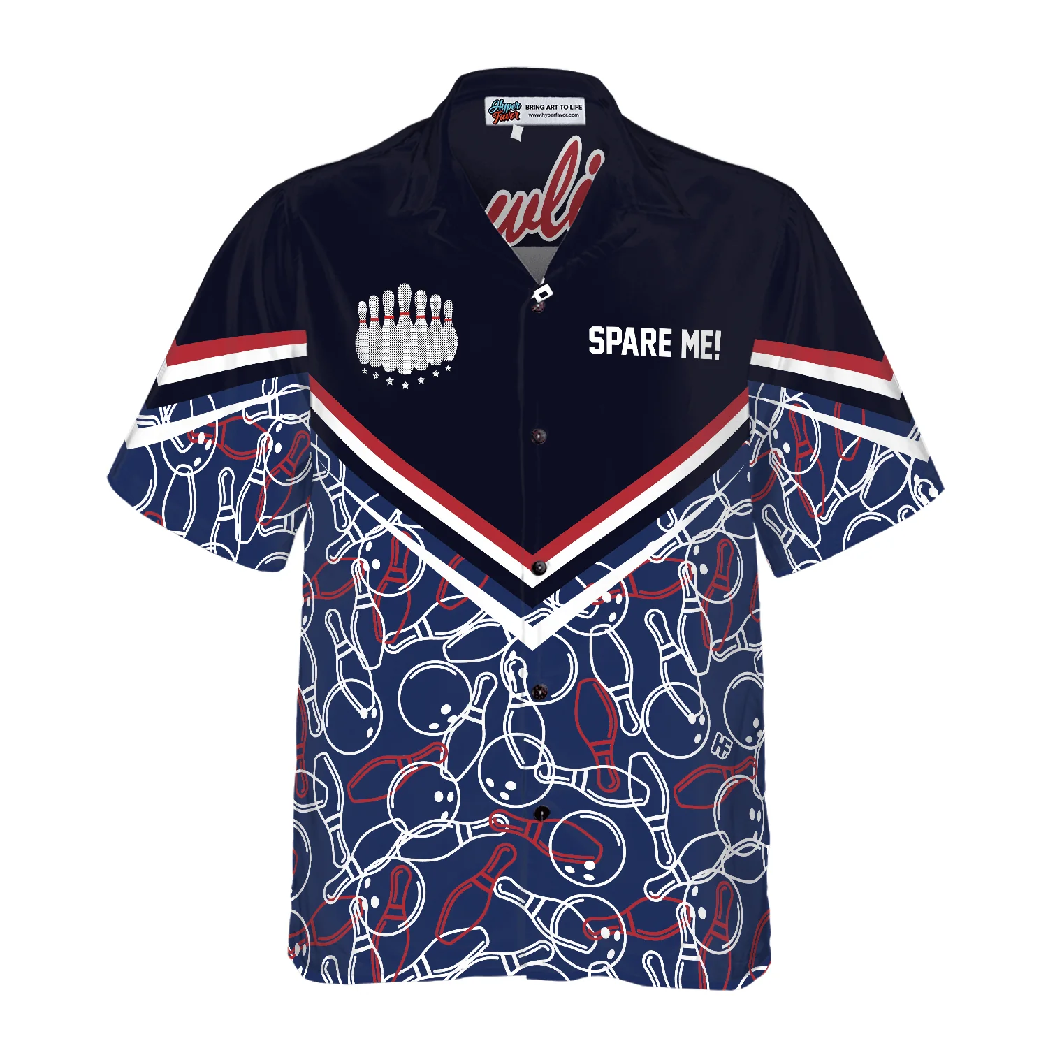 Bowling Hawaiian Shirt, Spare Me Colorful Summer Aloha Hawaiian Shirt For Men Women, Gift For Friend, Bowling Lovers, Bowling Team - Image 4