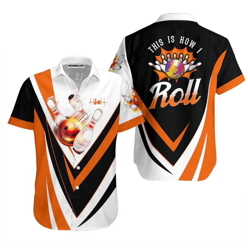 Bowling Hawaiian Shirt, This Is How I Roll Bowling Aloha Hawaiian Shirts For Men and Women - Gift For Bowling Lovers, Friend, Family - Image 5