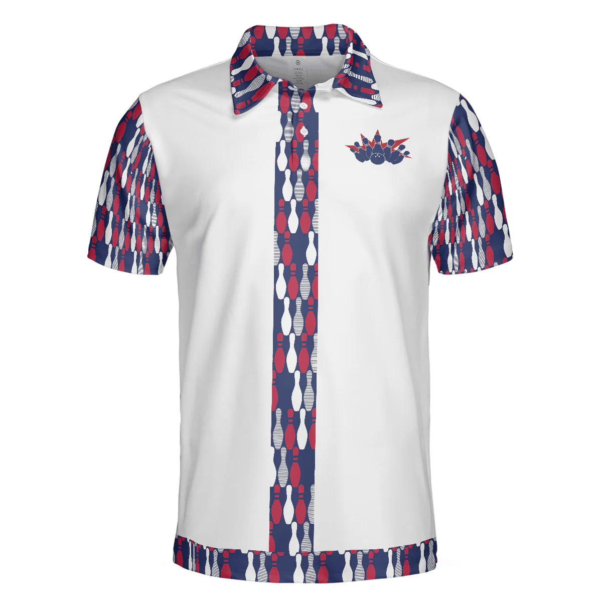 Bowling Men Polo Shirt - Bowling Makes Me Happy The Ten Pin Not So Much Men Bowling Polo Shirt - Perfect Gift For Friend, Family, Bowling Lovers - Image 4