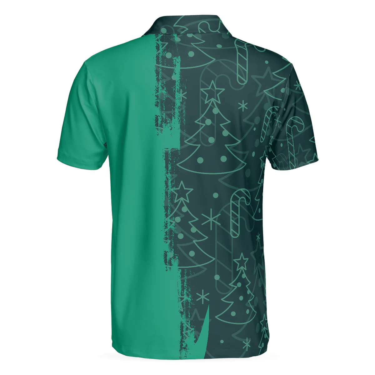 Bowling Men Polo Shirt - Christmas Bowling Decoration Light, Christmas Pattern Bowling Polo Shirt - Gift For Friend, Family, Bowling Lovers - Image 3