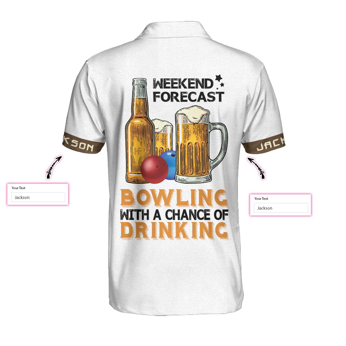 Bowling Men Polo Shirt Custom Name - Bowling Polo Shirts For Beer Lovers Personalized Bowling Polo Shirt - Perfect Gift For Friend, Family - Image 3