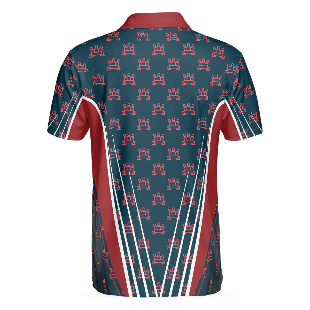 Bowling Men Polo Shirt - Happy Halloween And Happy Bowling Polo Shirt - Gift For Friend, Family, Bowling Lovers - Image 3