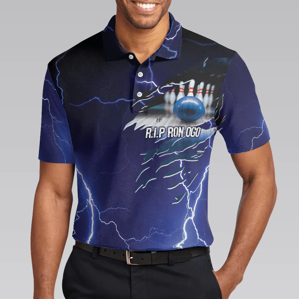 Bowling Men Polo Shirt - Skull Bowling, We Bowl To Remember Bowling Polo Shirt - Gift For Friend, Family, Bowling Lovers - Image 6
