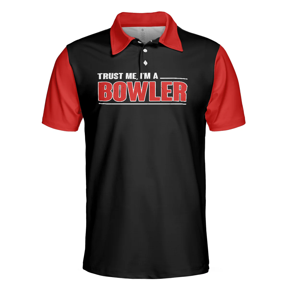 Bowling Men Polo Shirt - Sleep With Bowler Polo Shirt, Black And Red Bowling Polo Shirt - Gift For Friend, Family, Bowling Lovers - Image 4