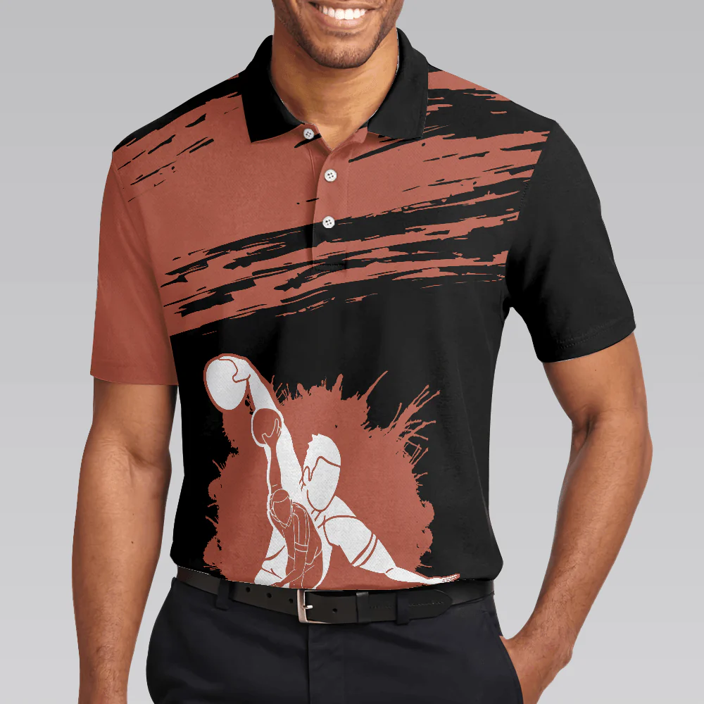 Bowling Men Polo Shirt - They See Me Bowlin' They Hatin' Bowling Polo Shirt - Gift For Friend, Family, Bowling Lovers - Image 5