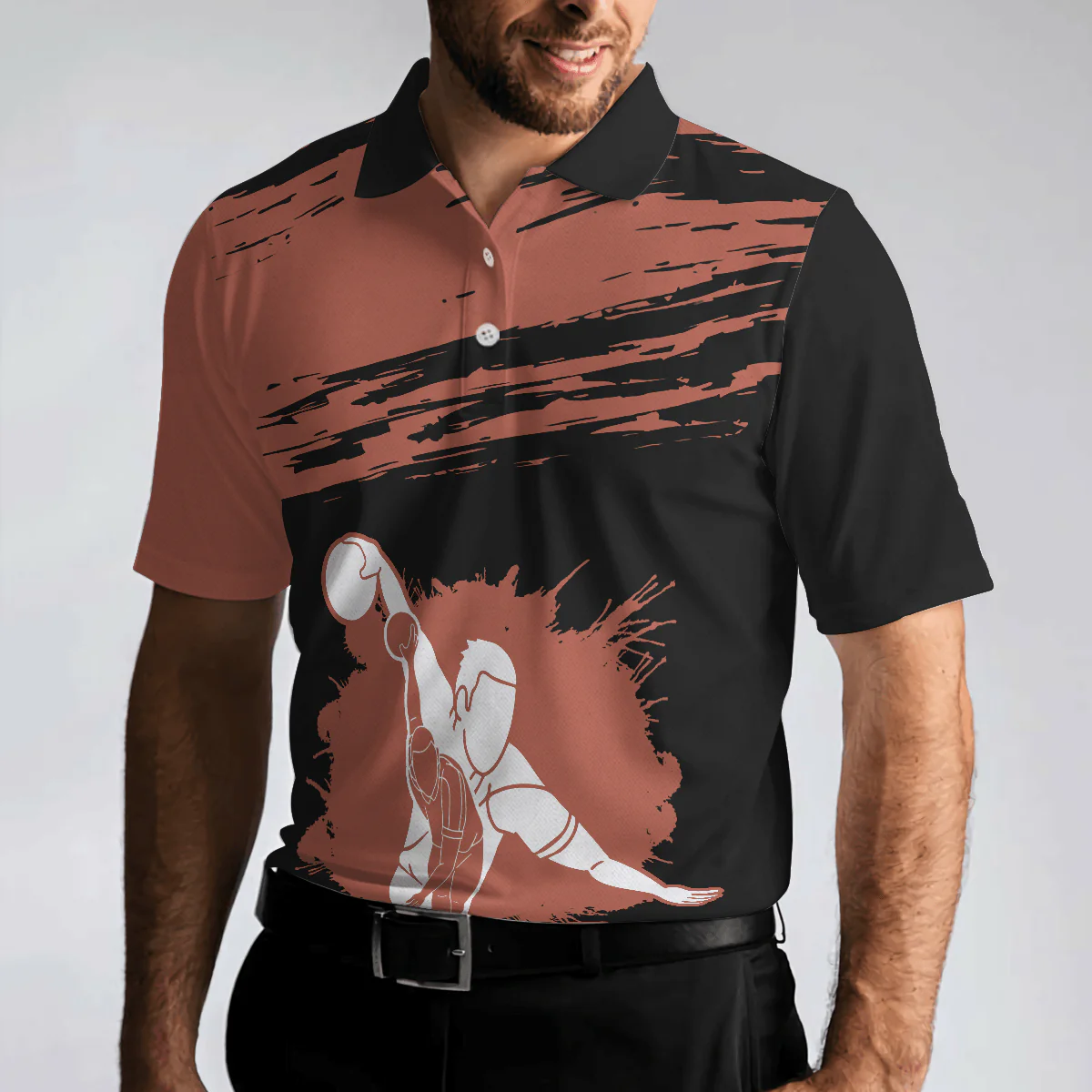 Bowling Men Polo Shirt - They See Me Bowlin' They Hatin' Bowling Polo Shirt - Gift For Friend, Family, Bowling Lovers - Image 6