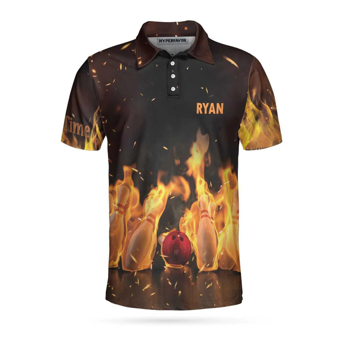 Bowling Polo Shirt For Men - What The Hell 20 Bowling Custom Name Polo Shirt - Perfect Gift For Men, Bowling Lover - Image 2