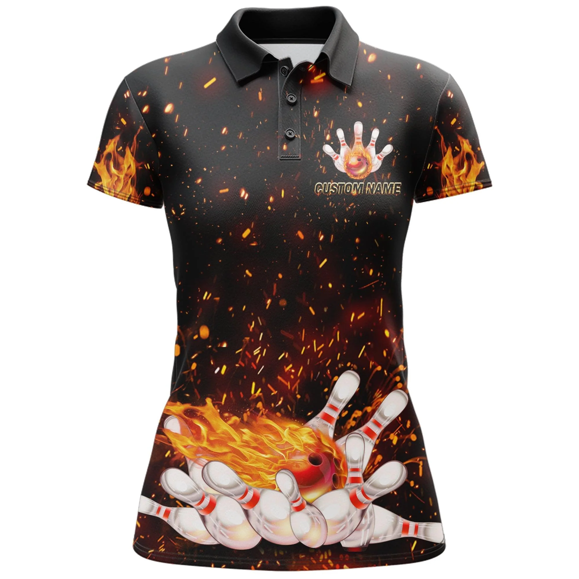 Bowling Women Polo Shirt Custom Name - That's How I Roll Personalized Bowling Polo Shirt - Gift For Friend, Family, Bowling Lovers - Image 3