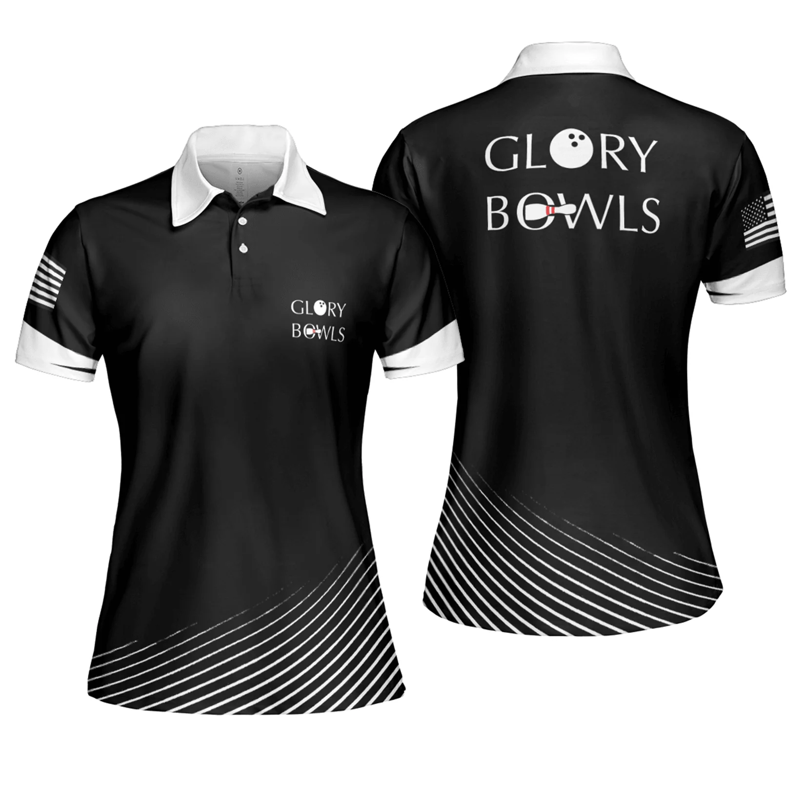 Bowling Women Polo Shirt , Glory Bowls Bowling Polo Shirts - Gift For Wife, Family, Girlfriend - Image 2