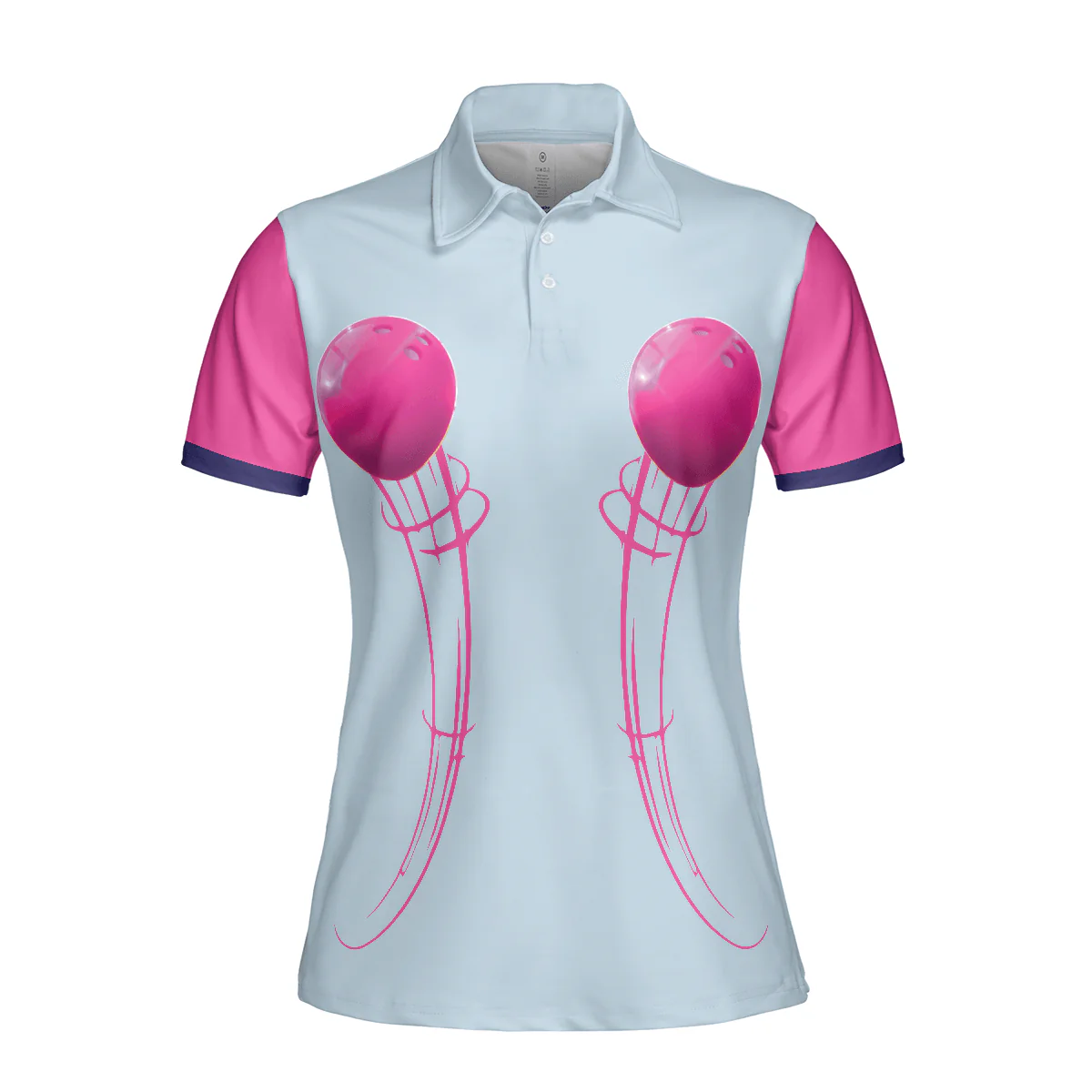 Bowling Women Polo Shirt - Watch Out This Girl Knows Bowling Polo Shirt - Gift For Wife, Family, Bowling Lovers - Image 4