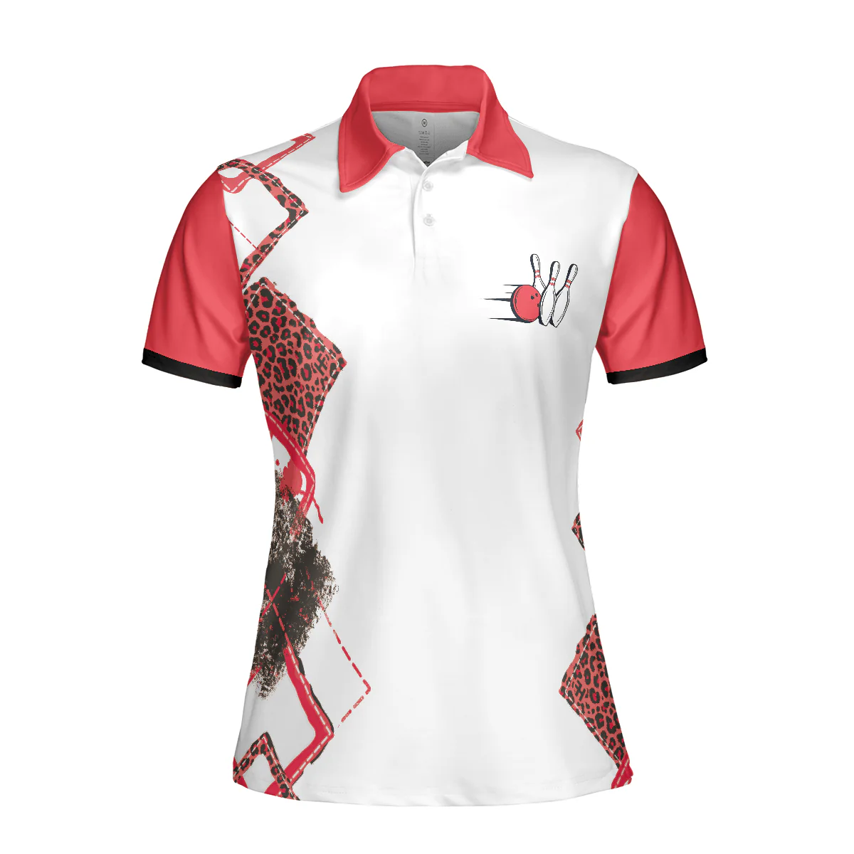 Bowling Women Polo Shirt - We're More Than Just Bowling Friends Polo Shirt, Leopard Bowling Polo Shirt - Gift For Wife, Family, Bowling Lovers - Image 4