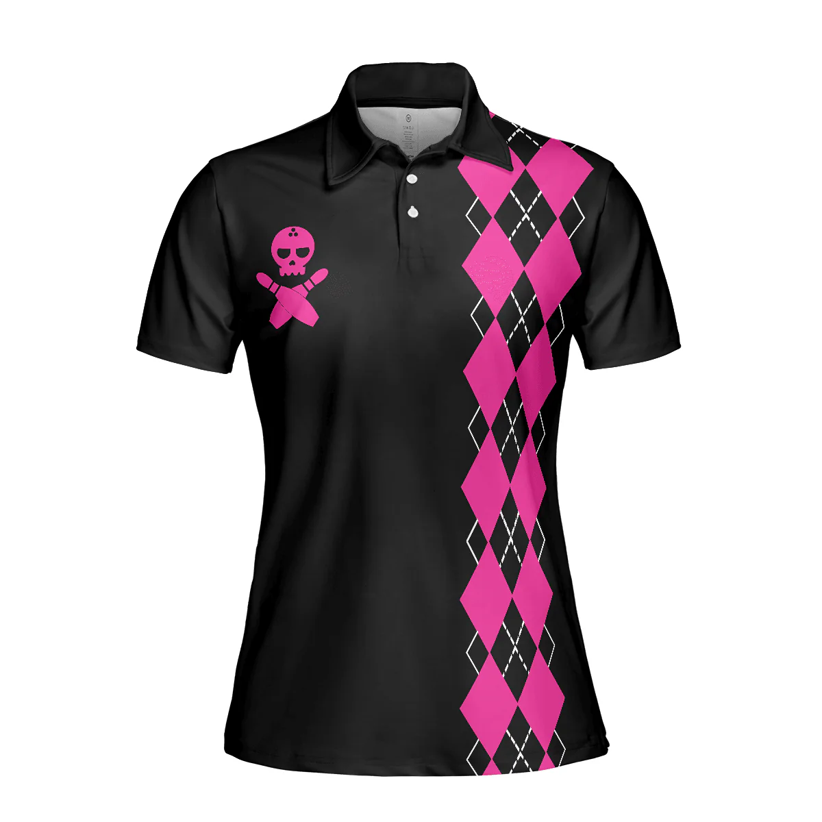 Bowling Women Polo Shirts - Yes I'm A Girl Yes I Speak Fluent Bowling Women Polo Shirt, Skull Bowling Shirt With Sayings - Perfect Gift For Women - Image 4