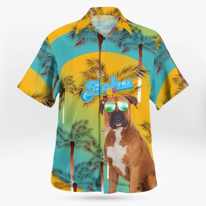 Boxer Aloha Hawaiian Shirt - Dog Summer Beach Tropical Leaves Hawaiian Shirt For Summer - Perfect Gift For Dog Lovers Friend, Family - Image 2