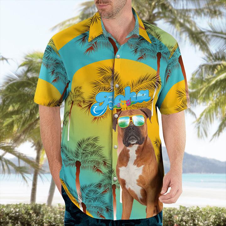 Boxer Aloha Hawaiian Shirt - Dog Summer Beach Tropical Leaves Hawaiian Shirt For Summer - Perfect Gift For Dog Lovers Friend, Family - Image 3