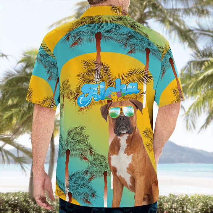 Boxer Aloha Hawaiian Shirt - Dog Summer Beach Tropical Leaves Hawaiian Shirt For Summer - Perfect Gift For Dog Lovers Friend, Family - Image 4