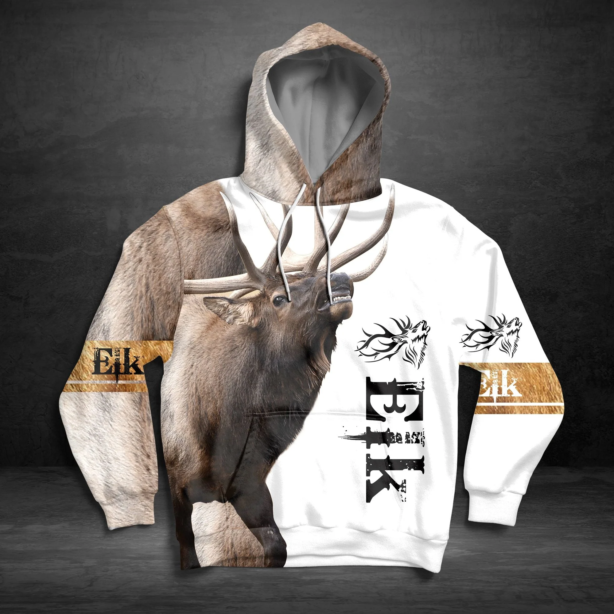 Brown Elk Pullover Premium Hoodie, Perfect Outfit For Men And Women On Christmas New Year Autumn Winter - Image 3