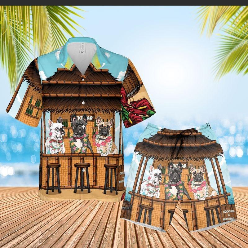 Bulldog Aloha Hawaiian Shirt - Tropical Leaves House Hawaiian Shirt, Bulldog Holiday Beach Hawaiian - Perfect Shirt For Men & Women, Bulldog Lover