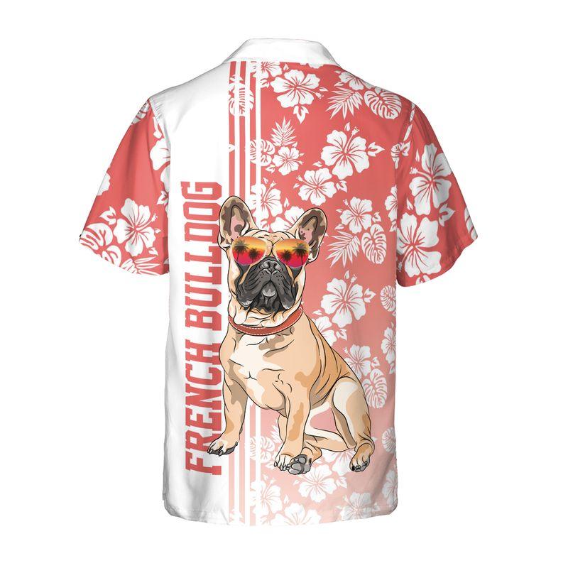 Bulldog Aloha Hawaiian Shirts For Summer, Hibiscus Flower Hawaiian Set Holiday Outfits For Men Women, Gift For Dog Lovers, Dog Mom Dad, Friend, Family - Image 4