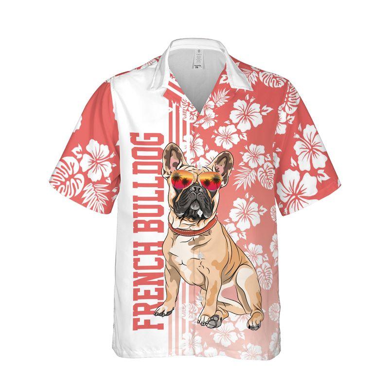 Bulldog Aloha Hawaiian Shirts For Summer, Hibiscus Flower Hawaiian Set Holiday Outfits For Men Women, Gift For Dog Lovers, Dog Mom Dad, Friend, Family - Image 6