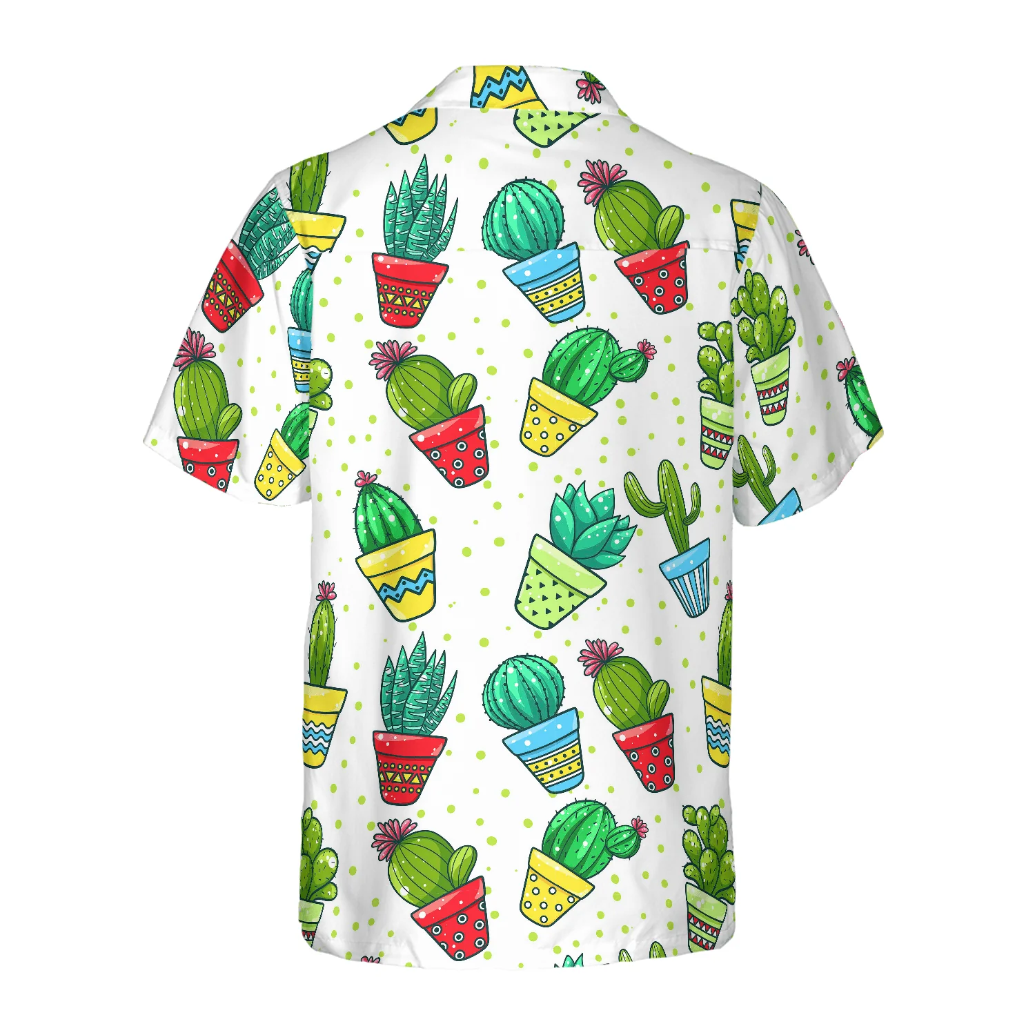 Cactus Seamless Pattern Hawaiian Shirt For Summer, Colorful Shirt For Men Women, Perfect Gift For Friend, Team, Family - Image 2