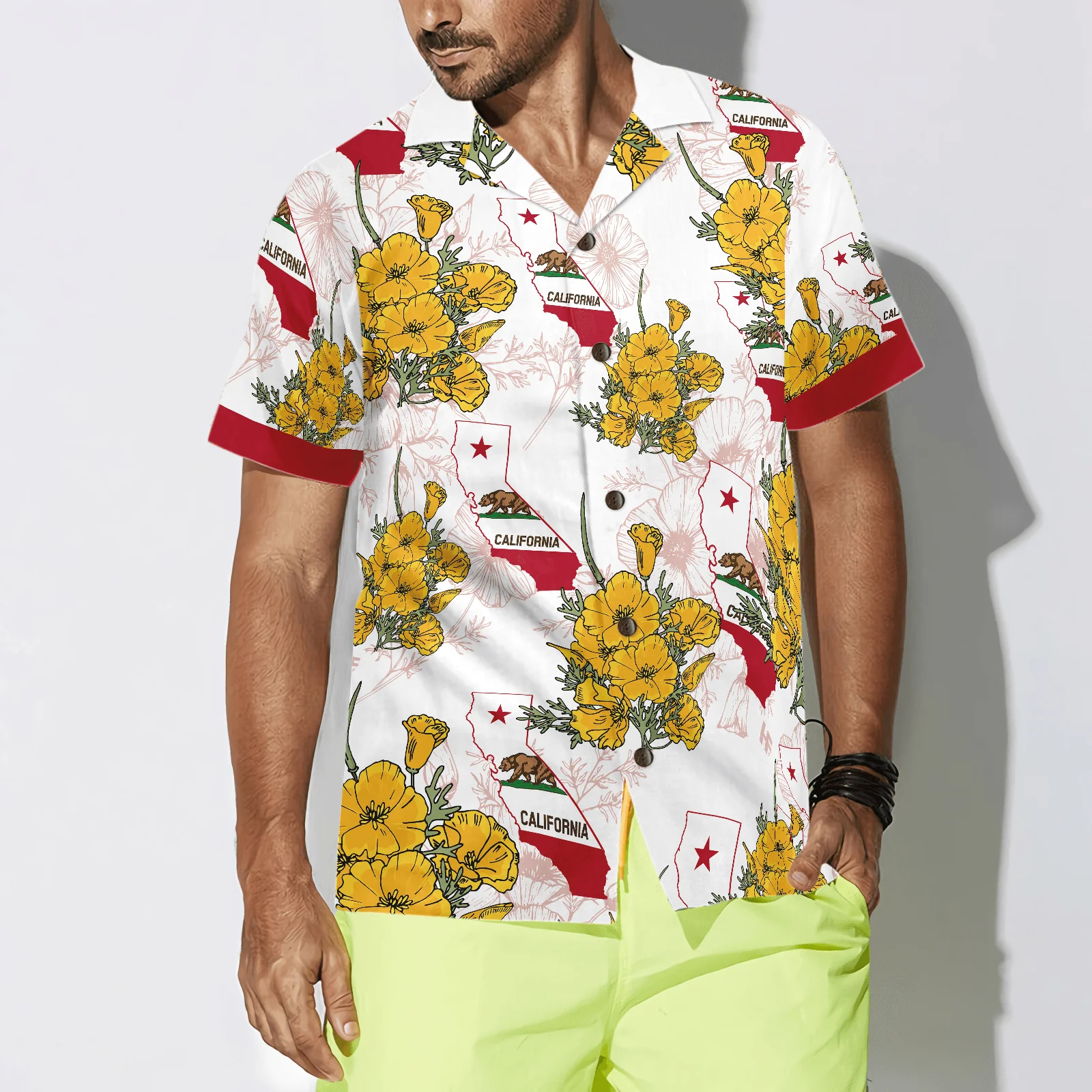 California Proud Hawaiian Shirt, Colorful Tropical Summer Aloha Shirts For Men Women, Perfect Gift For Husband, Wife, Friend, Family - Image 4