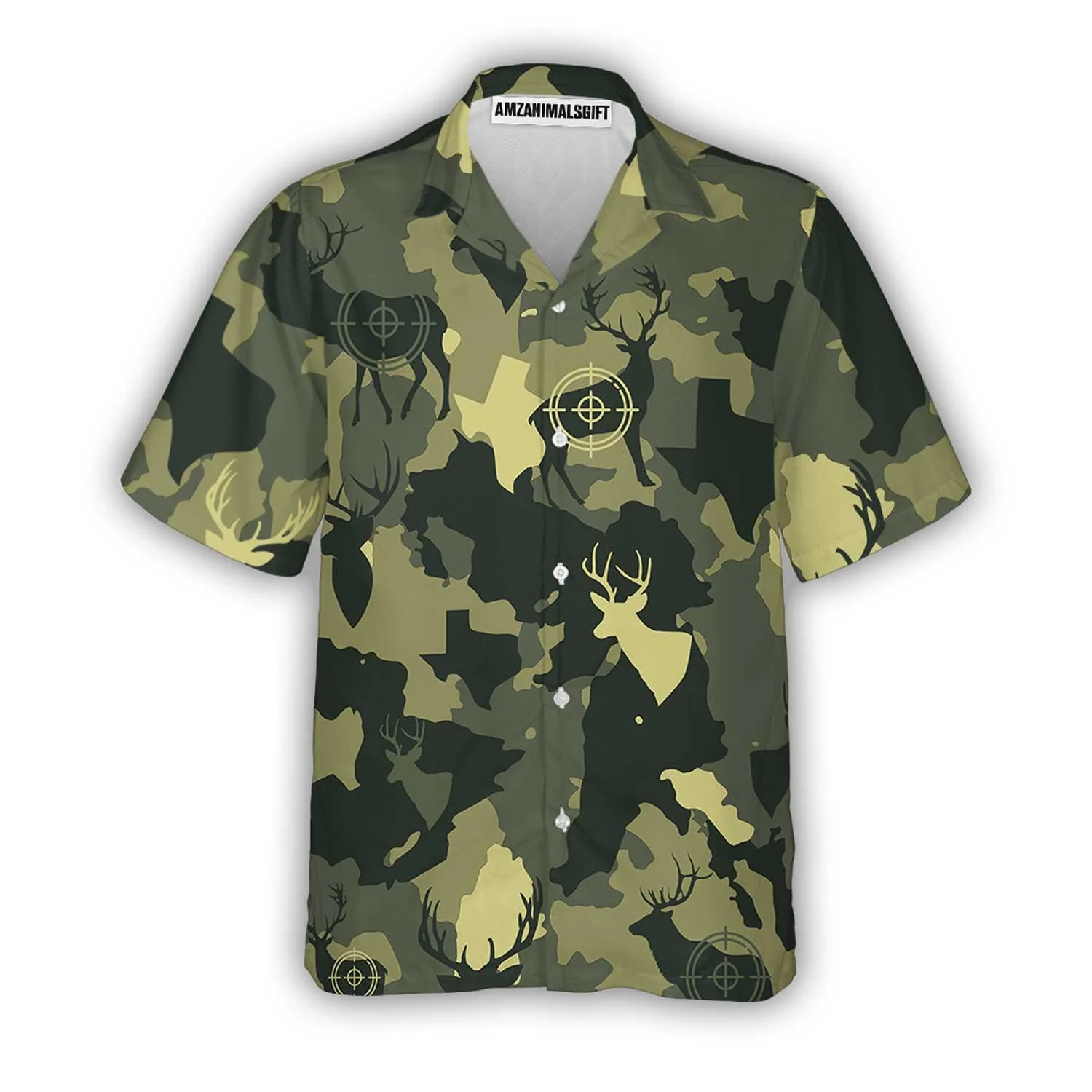 Camouflage Deer Texas Gun Hunting Hawaiian Shirt, Texas Camo, Proud Texas, Colorful Summer Aloha Shirt For Men Women, Perfect Gift For Friend, Family - Image 2