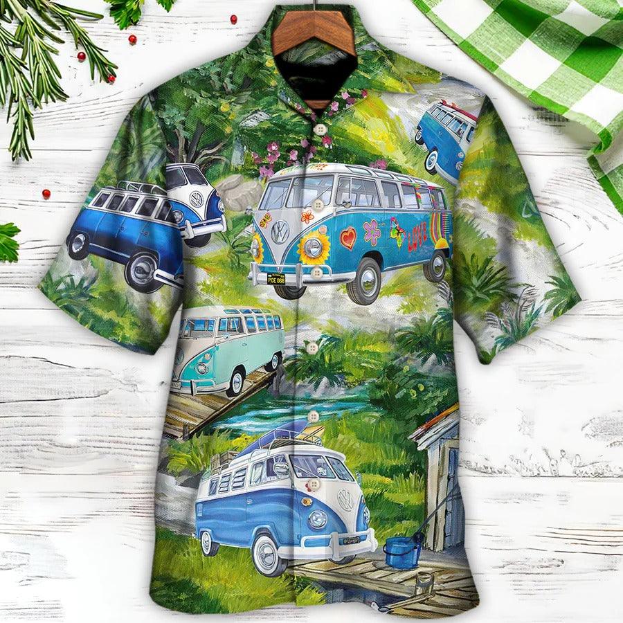 Camping Aloha Hawaiian Shirt, Camping Car Hawaiian Shirt For Summer, Camping Aloha Shirt - Perfect Gift For Men, Women, Camping Lover, Friend, Family - Image 3