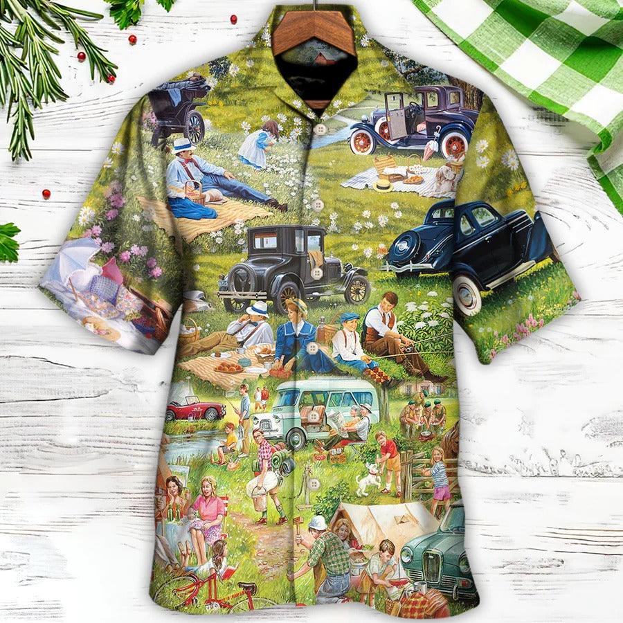 Camping Hawaiian Shirt, Camping For You, It's Picnic Time So Funny Aloha Shirt For Men And Women - Perfect Gift For Camping Lovers - Image 3
