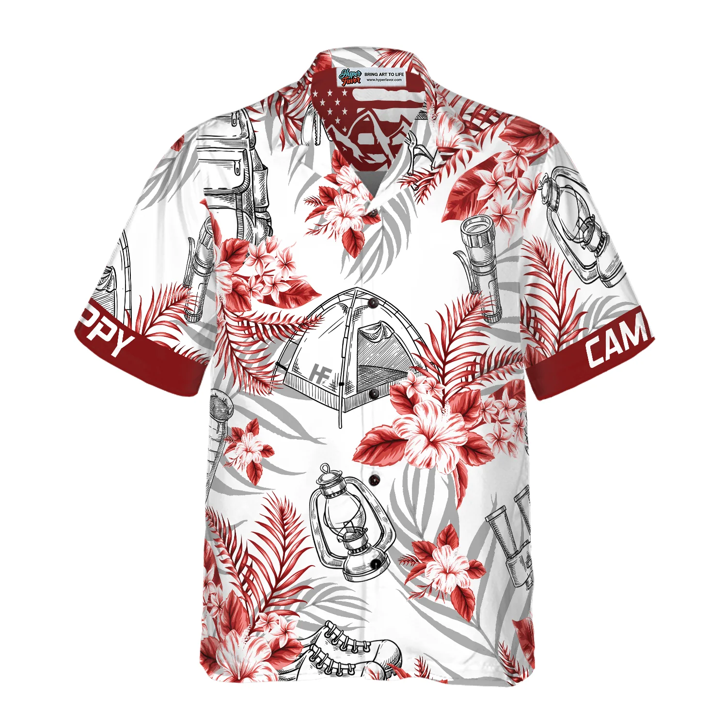 Camping Hawaiian Shirt For Summer, Happy Camper Colorful Shirt For Men Women, Perfect Gift For Friend, Team, Family, Camping Lovers - Image 4