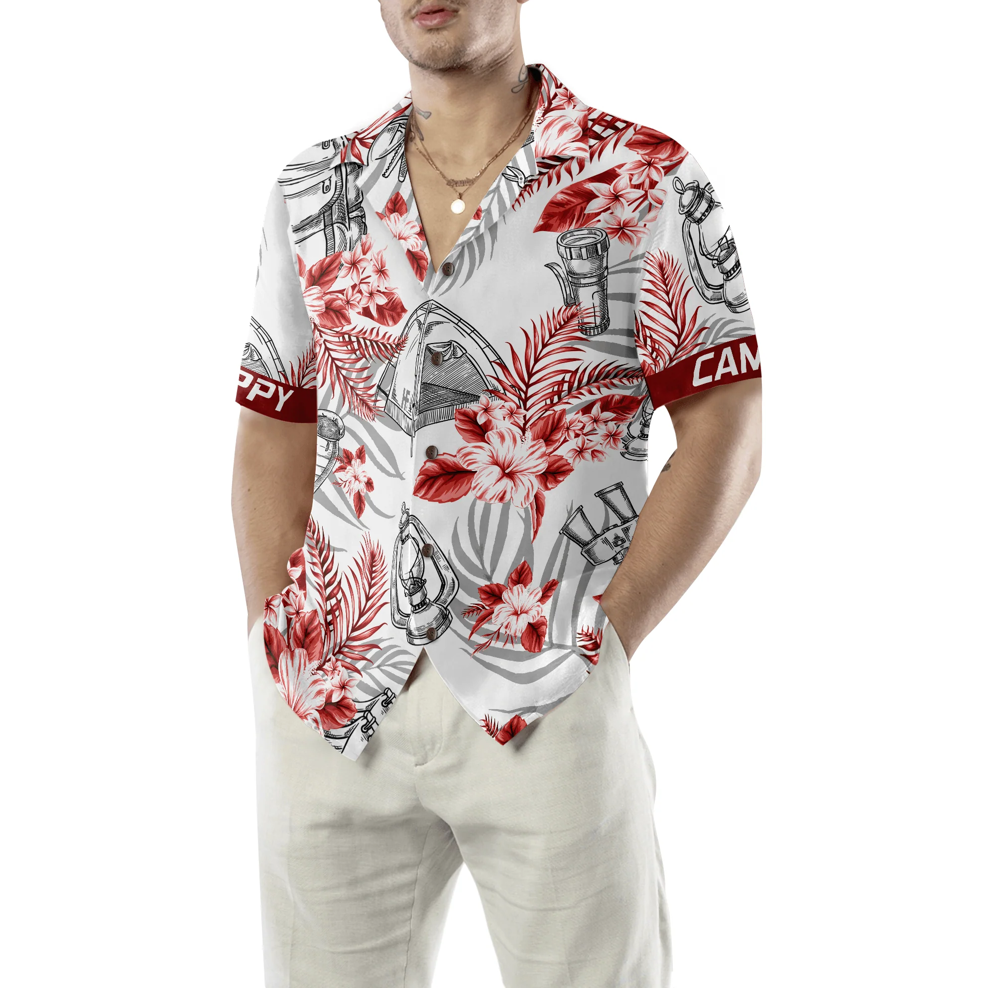 Camping Hawaiian Shirt For Summer, Happy Camper Colorful Shirt For Men Women, Perfect Gift For Friend, Team, Family, Camping Lovers - Image 5