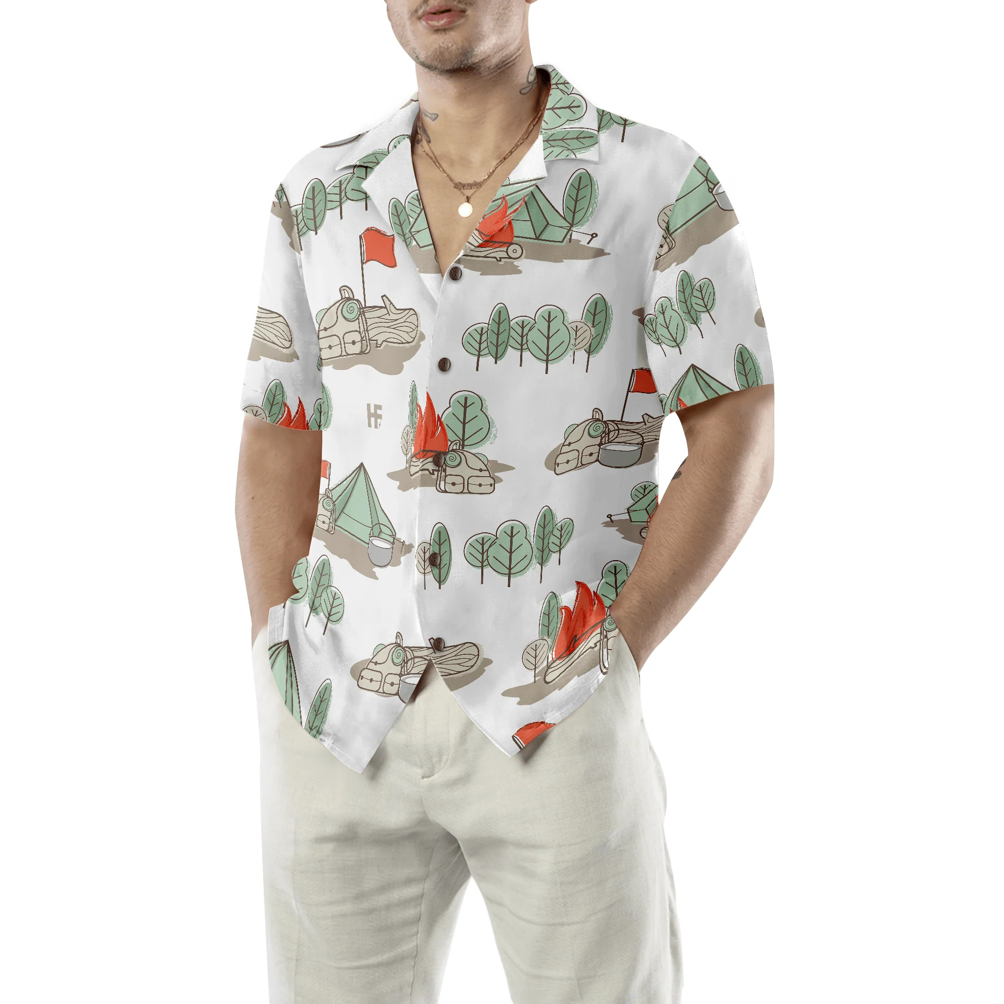 Camping Hawaiian Shirt, The Best Days Are Spent Camping, Colorful Summer Aloha Shirt For Men Women, Perfect Gift For Friend, Team, Family - Image 3