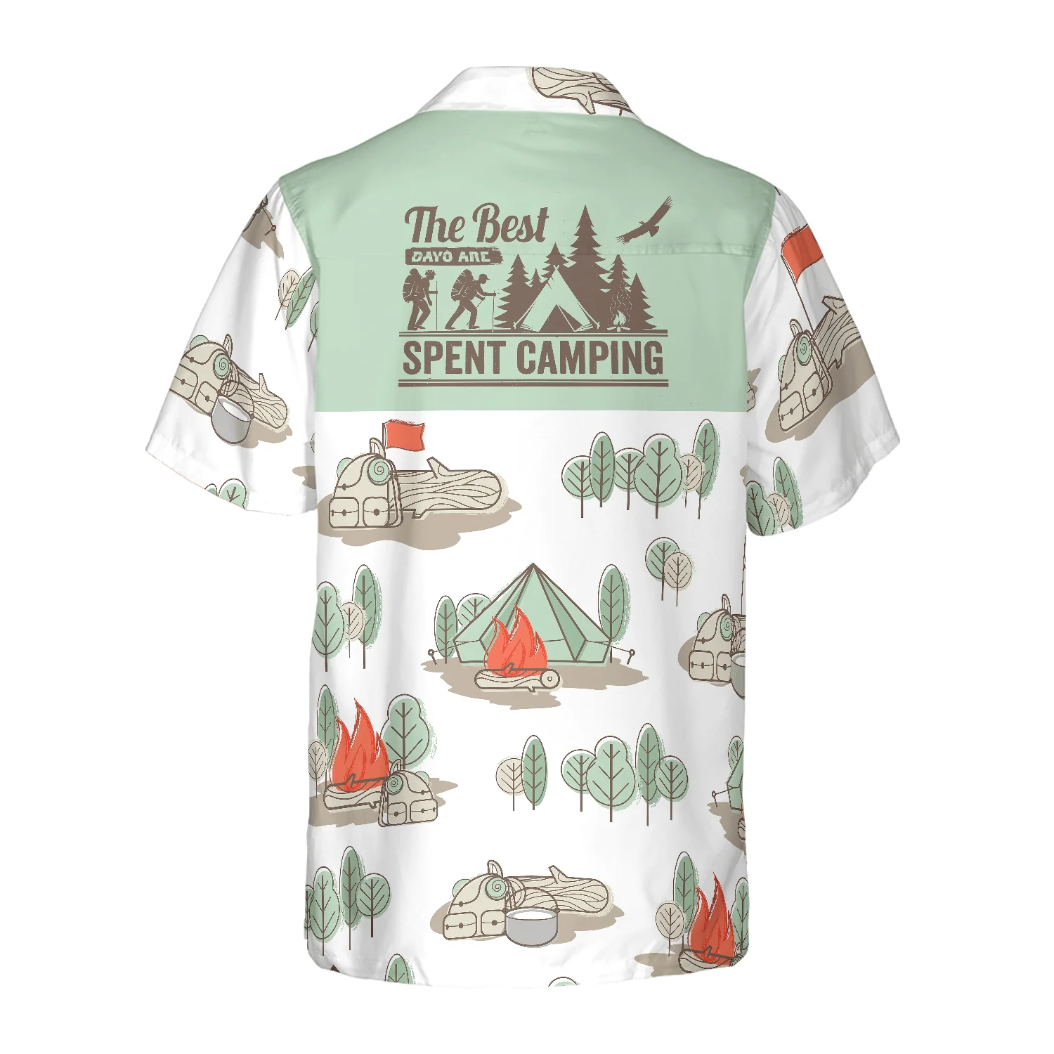 Camping Hawaiian Shirt, The Best Days Are Spent Camping, Colorful Summer Aloha Shirt For Men Women, Perfect Gift For Friend, Team, Family - Image 4