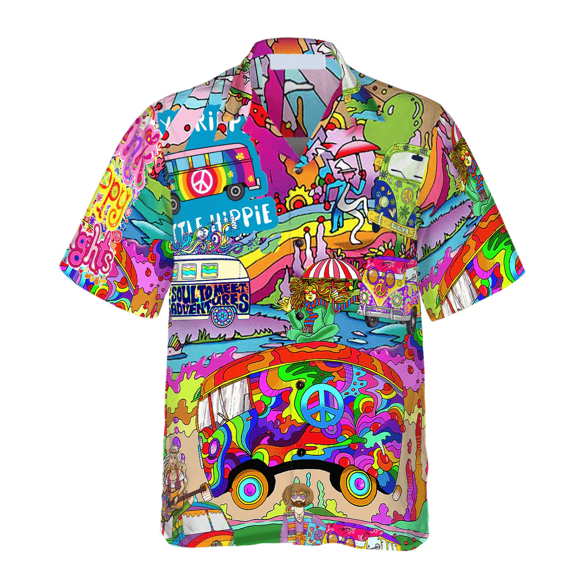 Camping Hippie Stay Trippy Hawaiian Shirt - Perfect Gift For Husband, Boyfriend, Friend, Family - Image 3