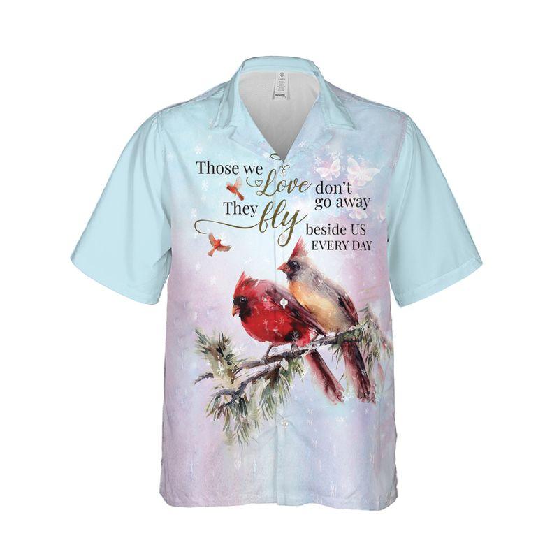 Cardinal Aloha Hawaiian Shirts For Summer - Couple Bird Hawaiian Set Outfits For Men Women - Memorial Gift For Family - Those We Love Don't Go Away - Image 6