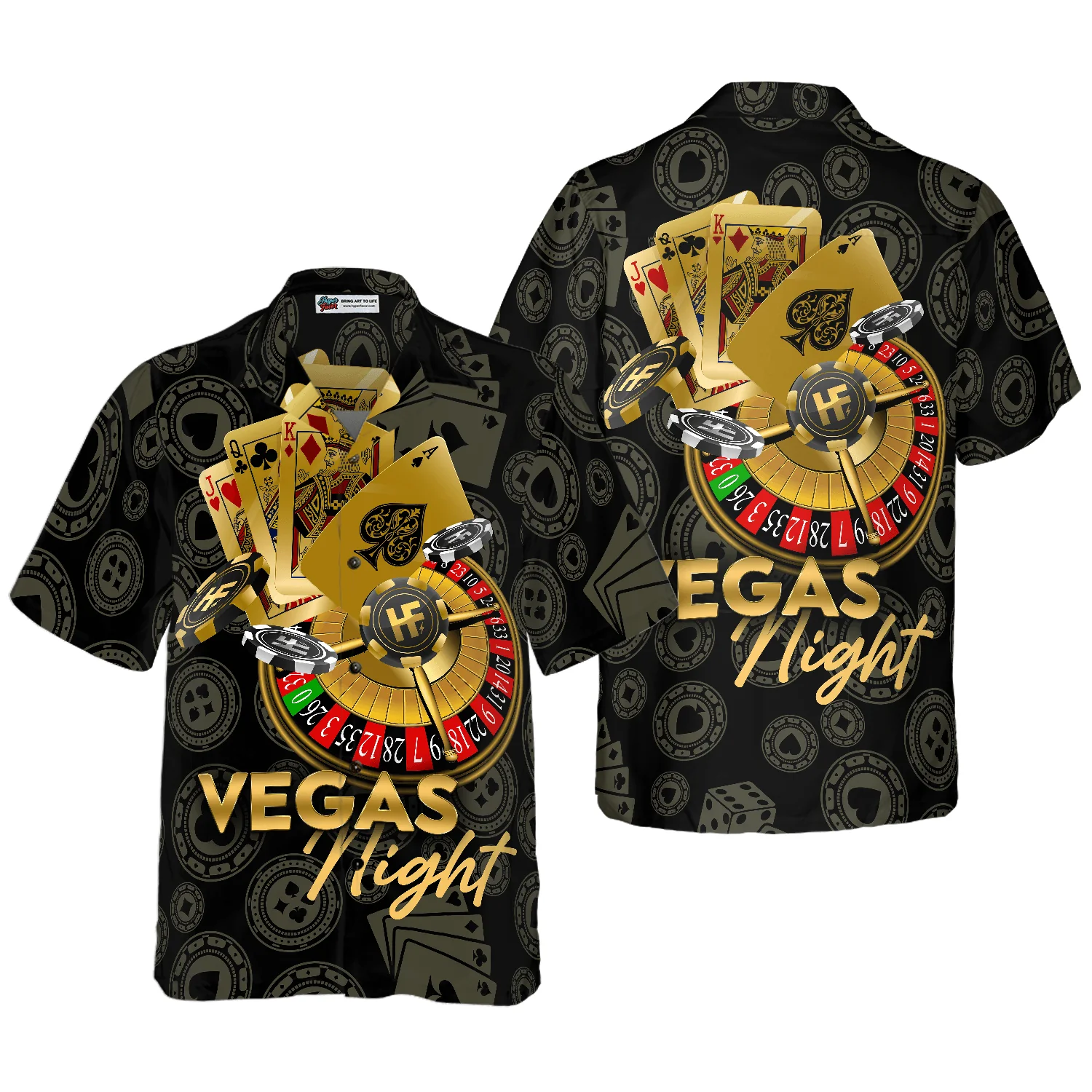 Casino Hawaiian Shirt, Vegas Night in Casino Hawaiian Shirt, Colorful Gambling Summer Aloha Shirts For Men Women, Gift For Husband, Wife, Friend, Family