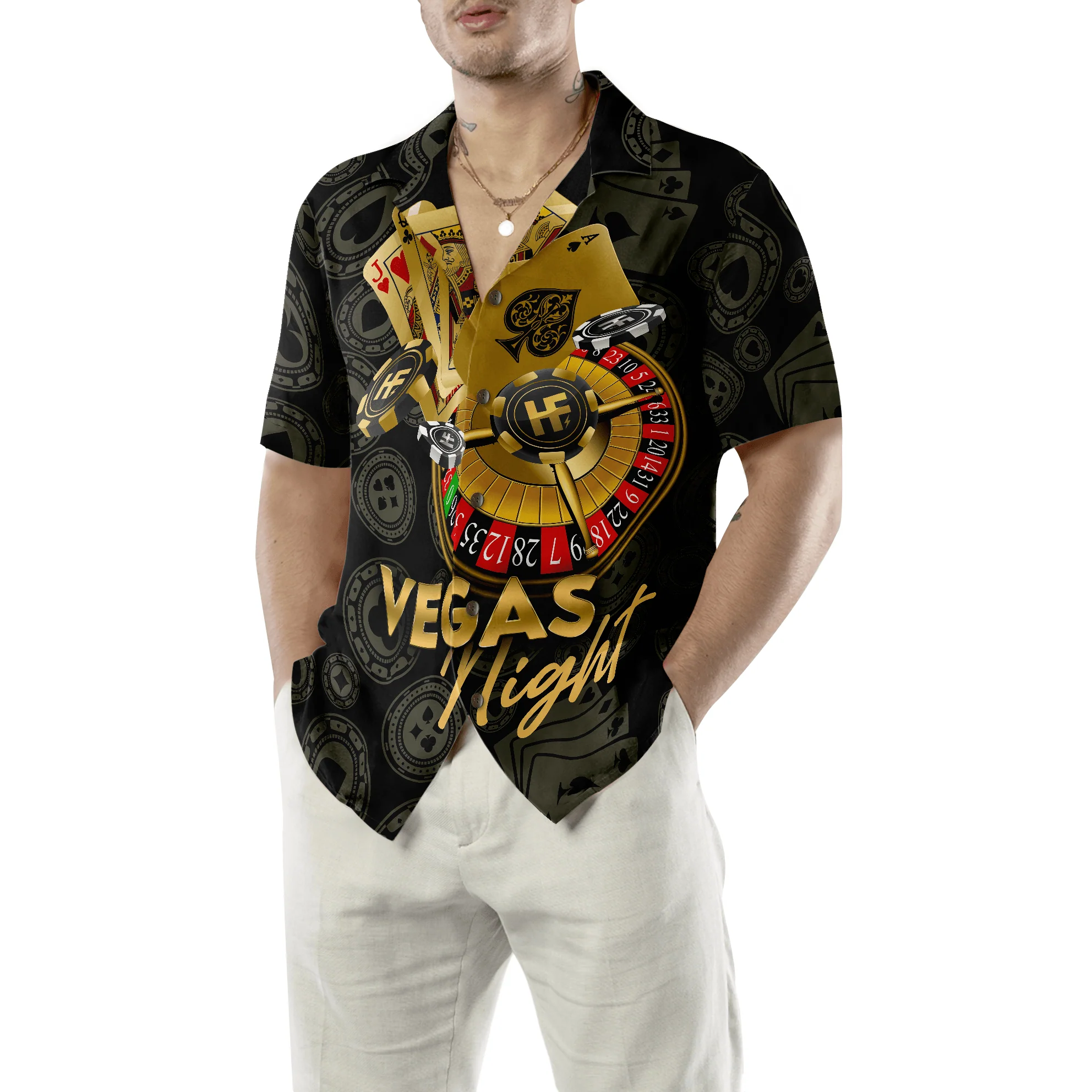 Casino Hawaiian Shirt, Vegas Night in Casino Hawaiian Shirt, Colorful Gambling Summer Aloha Shirts For Men Women, Gift For Husband, Wife, Friend, Family - Image 5