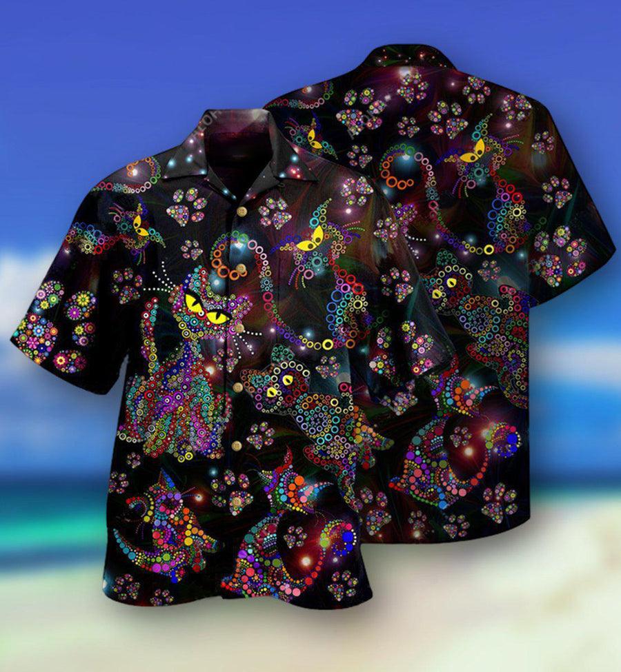 Cat Hawaiian Shirt For Summer, Best Cool Cat Hawaiian Shirts Outfit For Men Women, Friend, Team, Cat Lover - Image 2