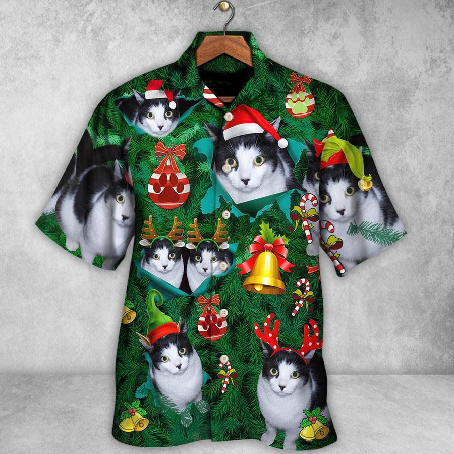 Cat Hawaiian Shirt For Summer, Cat Lovely Christmas Aloha Shirts - Best Colorful Cool Cat Hawaiian Shirts Outfit For Men Women, Friend, Team, Cat Lovers - Image 2
