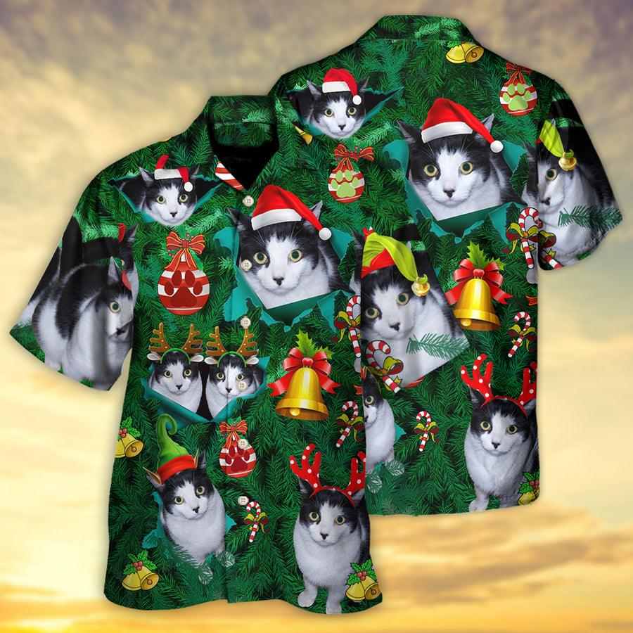 Cat Hawaiian Shirt For Summer, Cat Lovely Christmas Aloha Shirts - Best Colorful Cool Cat Hawaiian Shirts Outfit For Men Women, Friend, Team, Cat Lovers - Image 3