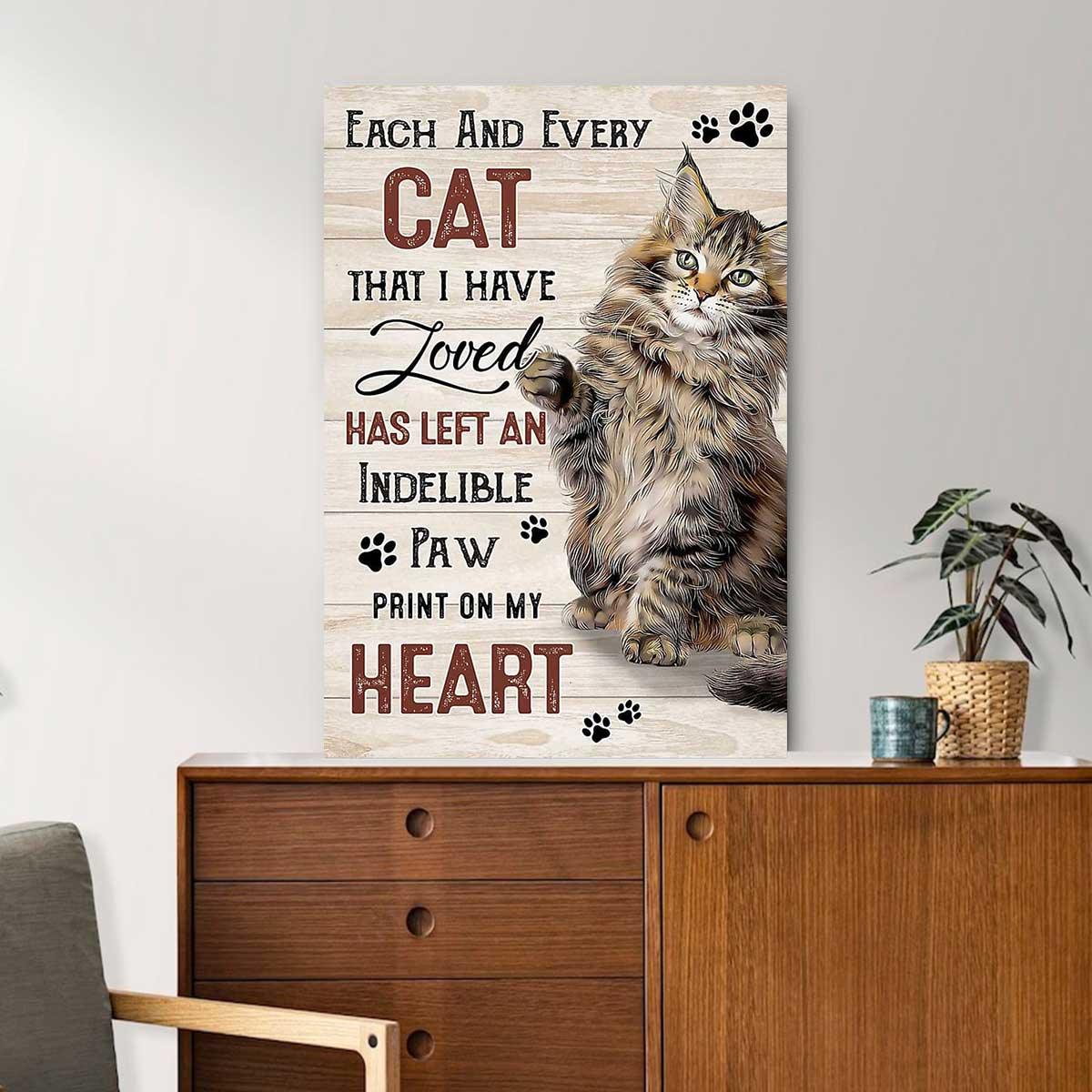 Cat Portrait Canvas - Each And Every Cat That I Have Loved Matte Canvas, Premium Wrapped Canvas - Gift For Cat Lovers, Family, Friends - Image 3